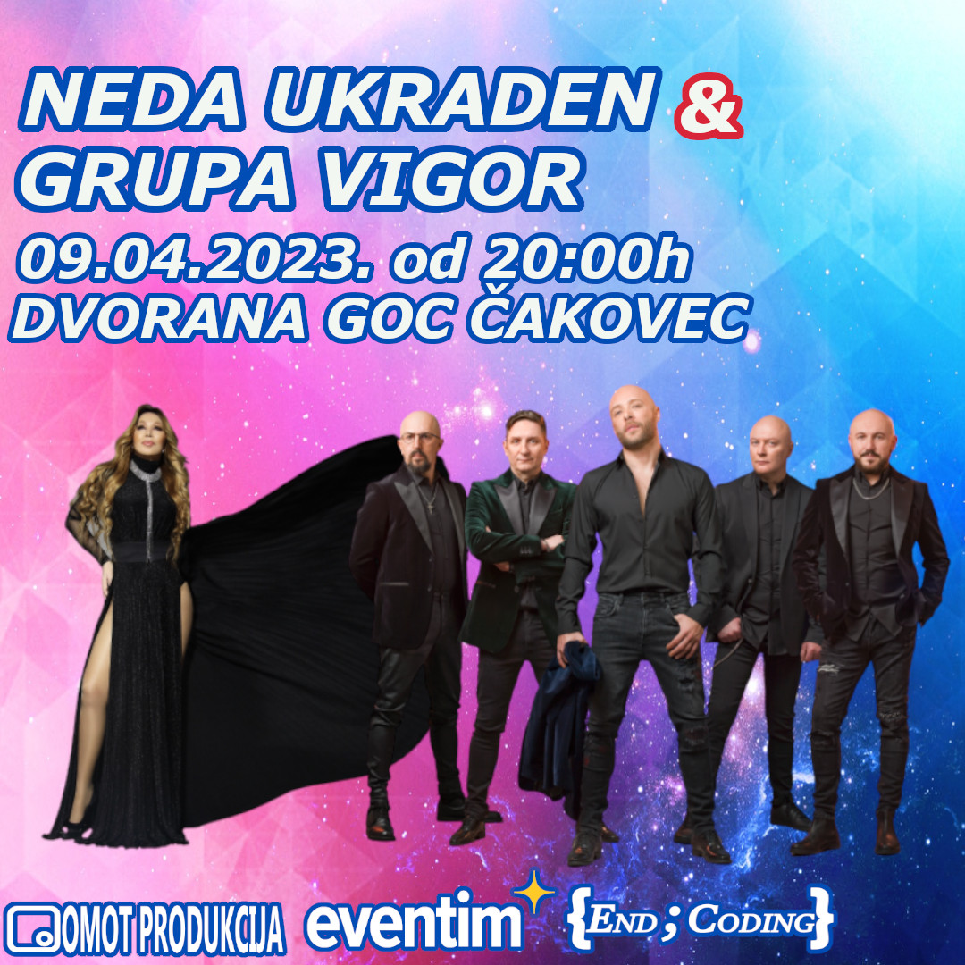 Galerija slika sa koncerta Nede Ukraden i grupe Vigor u Čakovec