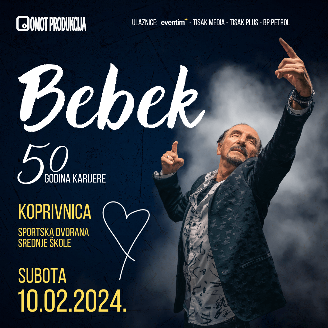 Galerija slika sa koncerta Željka Bebeka u Koprivnici